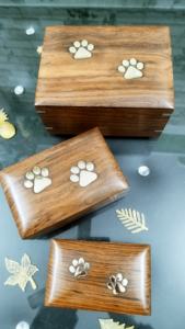 Amplia Selección de urnas de cremación de madera modernas antiguas para cenizas humanas y mascotas adultas, funerales de cenizas conmemorativas - Product Image 6