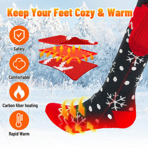 Chaussettes chauffantes électriques pour hommes avec contrôle par application, batterie rechargeable, lavables pour la chasse et le ski par temps froid - Product Image 4