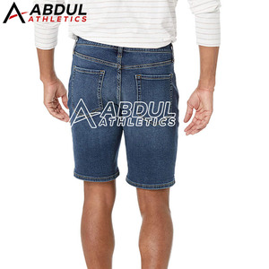 Shorts en jean pour hommes sur mesure, entraînement, nouveau design, shorts en jean en coton pour hommes - Product Image 3