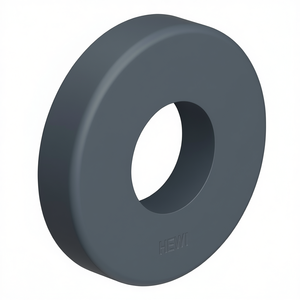 HEWI 305.23PBRLN 99 Rosace de poignée à levier, écrou de porte rond en plastique de 10,5 mm d'épaisseur - Product Image 3