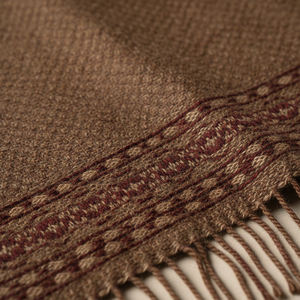 Premium Woolen Kullu <b>Shawl</b> with Traditional Himalayan Handwoven Design Soft Warm Breathable Fabric for Winter Wear at Low Price - Product Image 3