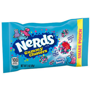 Nerds Gummy Clusters TB 85g 12 pièces pour l'exportation, prix de gros, bonbons gélifiés fruités bon marché, bonbons croquants enrobés, en vrac - Product Image 1