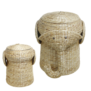 Panier à pain en forme d'éléphant fabriqué à la main pour les amateurs de cuisine Rangement à la maison et organisation écologique - Product Image 1