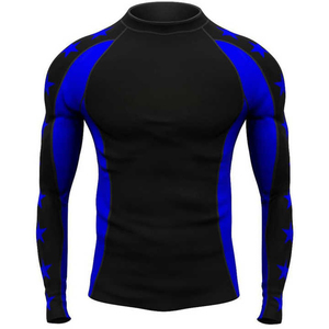 2025 meilleur Style Rash Guard séchage rapide hommes Rash Guard entraînement musculation vêtements extensibles Oem personnalisé Rash Guard - Product Image 3