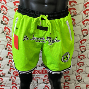 Wholesale <b>Plus</b> <b>Size</b> Gym Shorts with Custom Zipper Pockets and Drawstring Waist Solid Pattern Personalized with Your Own Logo - Product Image 1