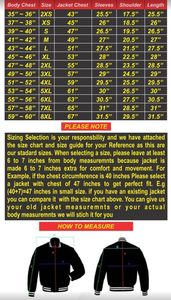 Veste Varsity Letterman pour homme Style cool Patch en cuir de laine 100% coton - Product Image 5