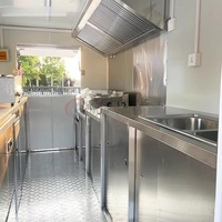Remorque alimentaire personnalisée en acier inoxydable résistant à la rouille avec équipement de cuisine complet pour hot-dogs, pizzas, glaces, café, tacos, concessions