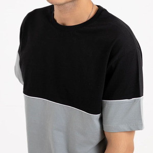 Camisetas de manga corta de verano de moda para hombres 100% algodón diseño de béisbol al por mayor con panel de tela peinada Tipo de patrón de letra - Product Image 4