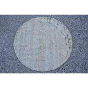 พรมขนสัตว์สีเบจคลาสสิกทันสมัยขนาด3.3x3.3ฟุตงานแฮนด์เมดสไตล์ตุรกีแบบเย็บปะติดทำจากยางแบบด้านหลังสไตล์ขนกระต่ายเทียม - Product Image 1