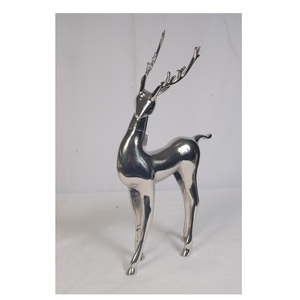 Artículos para el hogar y el restaurante de aspecto moderno de alta calidad, uso de metal, latón, Reno, tamaño pequeño, decoración navideña, centro de mesa - Product Image 3