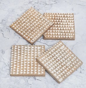 Decorative Handcrafted Wooden <b>Coasters</b> Set Elegant <b>Drink</b> <b>Coasters</b> <b>for</b> Home Table Decor Kitchen Use and Gift Presentation Usage - Product Image 6