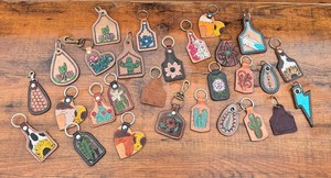 Llavero de Cuero Repujado de Lujo con Diseño de Cactus, Logotipo Personalizado, Cuero Genuino, Regalos Promocionales, Accesorios, Llavero Bonito para Unisex - Product Image 6