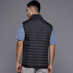 เสื้อกั๊กขนเป็ดทางการมีกระเป๋าด้านหน้าแขนกุดขนาดใหญ่พิเศษสำหรับผู้ชายปรับขนาดได้สำหรับฤดูหนาว - Product Image 2