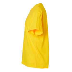 Moda para hombre Loose Fit Crewneck Camiseta sólida Atlético Ligero Manga corta Gimnasio Entrenamiento Camisetas Amarillo - Product Image 3