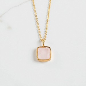 Collar con colgante de piedra lunar con cojín de plata 925-Colgante de piedras preciosas hecho a mano para mujer - Product Image 1