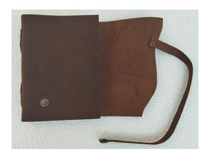 Soft Leather <b>Diary</b> <b>Custom</b> Handmade A5 Size Travel Journal Vintage Genuine Leather Bound Writing Notebook Perfect for Office Gift - Product Image 2