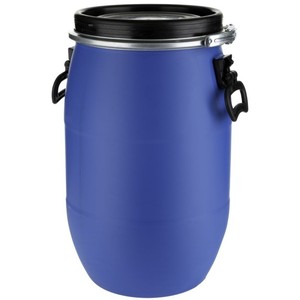 Baril en plastique PP bleu de 220 L (200 litres, 55 gallons) pour produits chimiques/huile/eau - Product Image 3