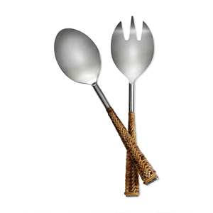 <b>Wooden</b> <b>Utensils</b> Mango Wood Salad Servers Set of 2 <b>WOODEN</b> SALAD SERVER SET OF 2 HAND MADE UNIQUE KETCHENWAR - Product Image 5