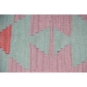 Tapis Kilim vintage 2,8 x 3,5 pieds, tapis turc, tapis en laine bleu à motifs floraux - Product Image 5