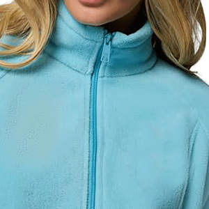 Respirant OEM impression personnalisée vêtements de rue à la mode col rabattu vêtements d'hiver veste polaire de style décontracté pour les femmes - Product Image 4