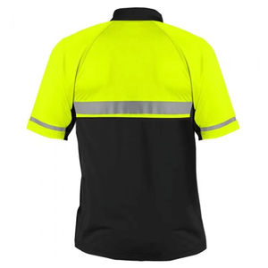 Polo de poliéster 100% de alta visibilidad para hombre, chaleco reflectante de seguridad y camiseta, ropa reflectante para seguridad - Product Image 3