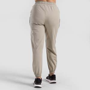 Pantalones Deportivos Casuales de Cintura Alta Pulse Pro para Mujer, Transpirables y a la Moda con Cierre Elástico en la Cintura, Color Beige, Talla XL, para Otoño - Product Image 2