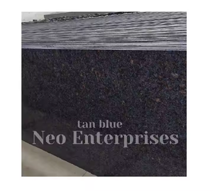 Dalles de pierre naturelle en granit bleu néo-bronzage à haute brillance pour revêtement de sol intérieur comptoirs de cuisine murs décoratifs bandes de roulement d'escalier - Product Image 2