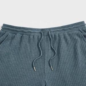 Pantalones cortos de cintura con cordón bordado para hombre, Shorts deportivos para fútbol, correr, gimnasio, natación, playa, OEM - Product Image 3