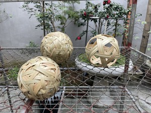 Juguete de Bambú Tejido a Mano para Pájaros, Pelota de Ratán para Forrajar, Juguete Masticable de Madera Natural para Periquitos, Conures y Calopsitas - Macy - Product Image 1