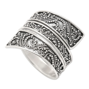 Modern <b>Wrap</b> Ring 925 Sterling Silver Openwork Band Ring Bulk Fine Jewelry for Women Anniversary <b>Wedding</b> Parties <b>Gifts</b> Idea - Product Image 2