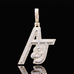 Colgante de Acero Inoxidable Personalizado con Diamantes de Imitación CZ Estilo Hip Hop para Unisex - Product Image 1