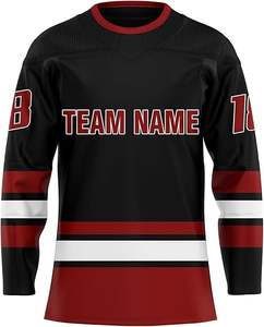 ชุดเครื่องแบบเสื้อกีฬาฮ็อกกี้น้ำแข็งตามสั่งของ2025ชุดอุปกรณ์สำหรับทีมมืออาชีพผ้าทอลายทแยงสำหรับสโมสรลีกชุดกีฬาจำนวนมาก - Product Image 1