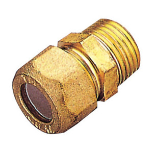 Raccordo Dritto Biconico in Ottone M/Gas 10x1/2 Pes - Product Image 1