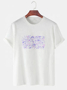 T-shirts pour hommes personnalisables de haute qualité unisexe coton-polyester mélangé couleur unie t-shirt d'impression de logo en gros au Pakistan - Product Image 2