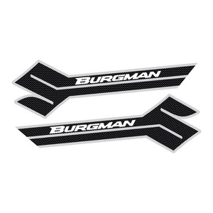 Adesivi in carbonio per moto con scritta Burgman per Suzuki - Product Image 2