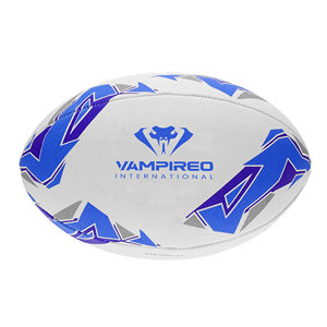 VAMPIREO Ballon de Rugby Professionnel Logo Personnalisé Matériau Original Blanc Noir Design Disponible Toutes Tailles Pelota De Rugby - Product Image 2