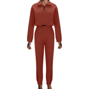 Venta al por mayor Casual Sudadera con capucha y Jogger Chándal Conjunto para las mujeres, cómodo y elegante para cada ocasión Chándales de las mujeres - Product Image 4