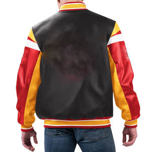 Veste universitaire en cuir de baseball OEM authentique la plus populaire pour hommes Meilleur prix Veste d'hiver pour hommes 2026 - Product Image 3