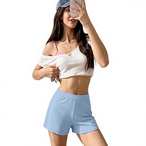 Shorts Deportivos de Verano para Mujer Ever Glow, Transpirables, Impermeables, de Secado Rápido, Ecológicos, Resistentes al Viento, 100% Algodón, Color Sólido - Product Image 3