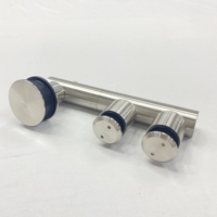 Systèmes de porte de douche sans cadre de nouveau Style système coulissant d'angle matériel de porte en verre pliant accessoires en acier pour vis de salle de bain