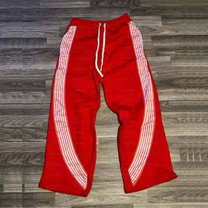 Pantalones holgados de gran tamaño para hombre Pantalones casuales de moda de ajuste relajado con cintura ajustable con cordón - Product Image 5