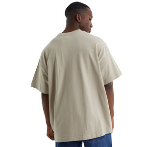 Ropa de calle informal de fabricante para hombre, camiseta transpirable suave de gran tamaño, Camiseta 100% de algodón, camiseta cuadrada, patrón sólido ligero - Product Image 2