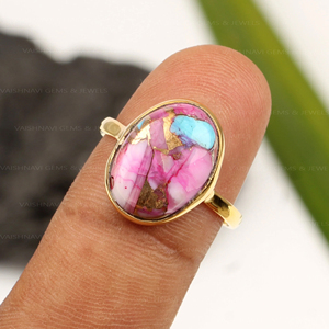 ขายดีแหวนสีเทอร์ควอยซ์ทำจากทองแดงดอกรักเร่สีม่วงธรรมชาติ925เครื่องประดับเงินสเตอร์ลิงโบฮีเมียนแหวนใส่นิ้วสำหรับงานแต่งงานหรือปาร์ตี้ - Product Image 2