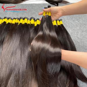 Cabello vietnamita de bebé donante único de la más alta calidad, precio al por mayor, extensión a granel recta Natural, listo para enviar, trama genius - Product Image 3