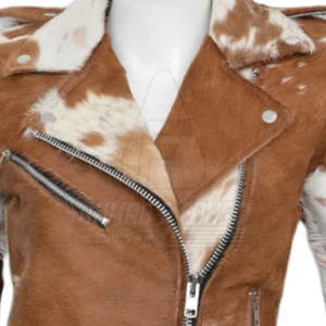 เสื้อแจ็คเก็ตหนังวัวสำหรับผู้หญิงน้ำหนักเบา-ดีไซน์ถักที่ระบายอากาศได้ดี สวมใส่ง่าย - Product Image 5