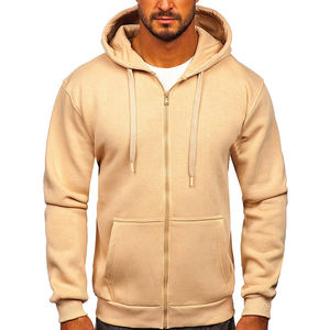 Sudaderas con Capucha y Cierre de Cremallera para Hombre de Alta Calidad para Invierno, Diseño Bordado, Tela de Felpa, Servicio OEM - Product Image 1