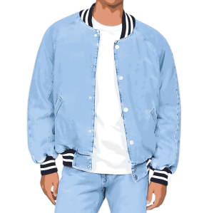 Chaqueta Bomber de Invierno para Hombre, Estilo Urbano, con Cierre, Cuello Alto, Dobladillo Acanalado, Resistente al Viento, Transpirable, de Secado Rápido, Tela de Lona de 400g - Product Image 1