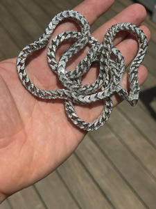 สร้อยคอเงินแท้ 925 ชุบเงิน ประดับเพชร CZ มอยส์ซาไนต์ 6 มม. สไตล์ฮิปฮอปสำหรับผู้ชาย เหมาะสำหรับงานแต่งงาน เครื่องประดับแฟชั่น - Product Image 4