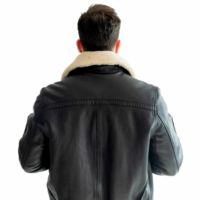 Veste de vol en cuir de qualité supérieure pour homme avec style aviateur vintage et doublure chaude-parfaite pour les aventures en hiver et en plein air