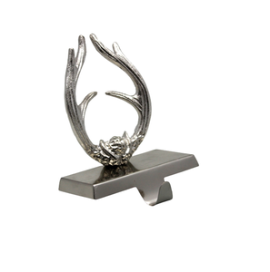 Soporte para medias de aluminio y hierro de diseño antiguo, soporte para medias con acabado de níquel para decoración navideña hecha a mano - Product Image 3